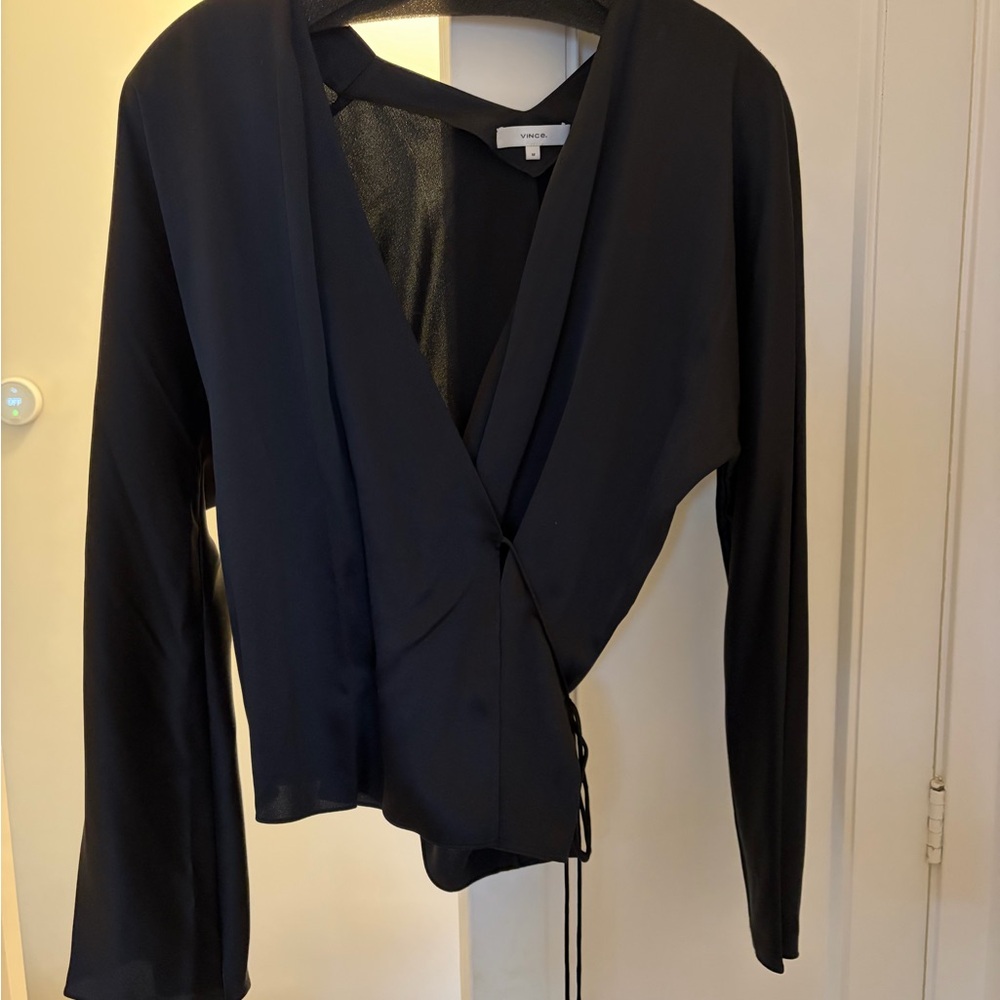 Vince black wrap Blouse - never worn